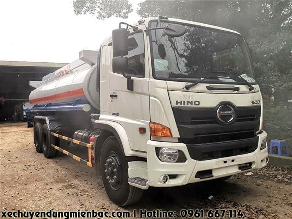 Xe téc chở xăng dầu 18 khối 3 chân (6x2) HINO FL8JT7A